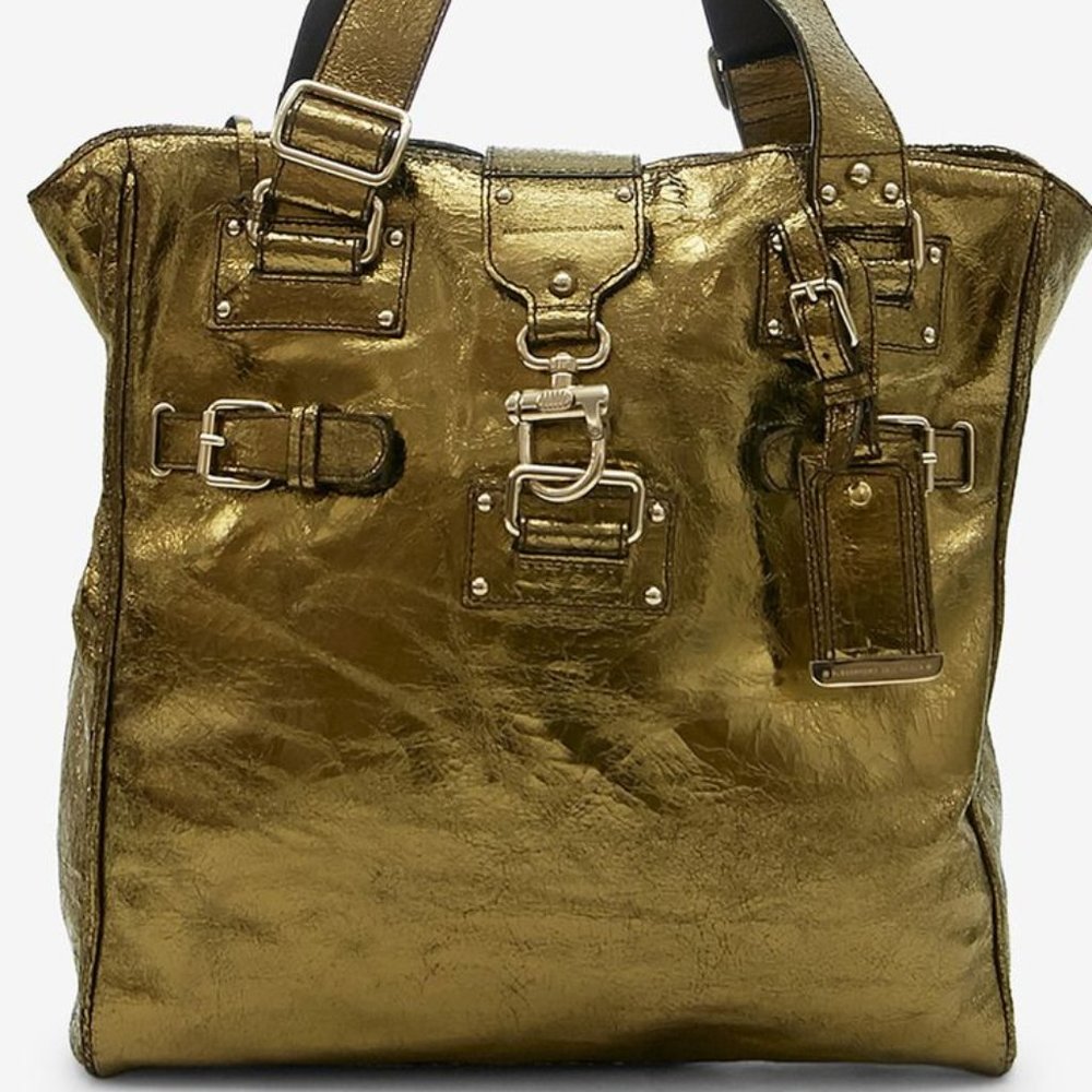 Alessandro Dell'Acqua Gold Tote